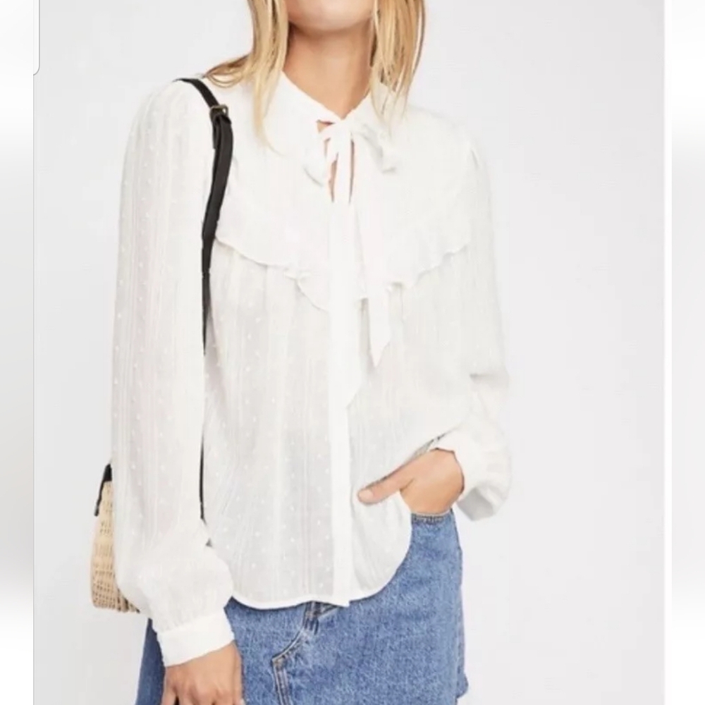 Free people  swiss dot top